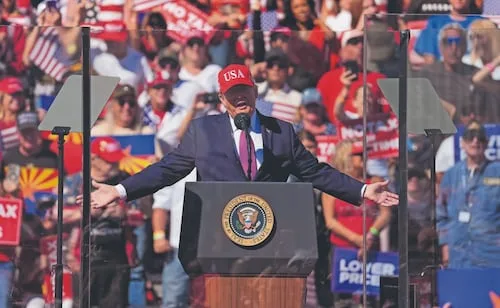 Inflación pega a Trump, a semanas de las elecciones