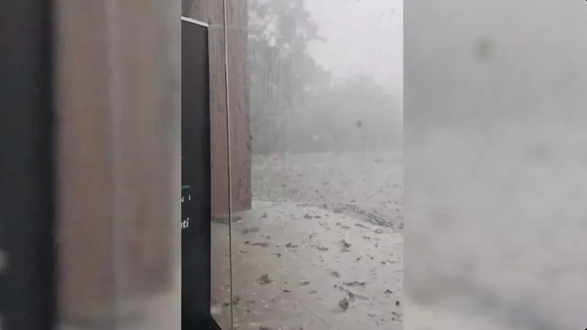Unwetter in Italien - Hagelkörner bis zu 10 cm groß