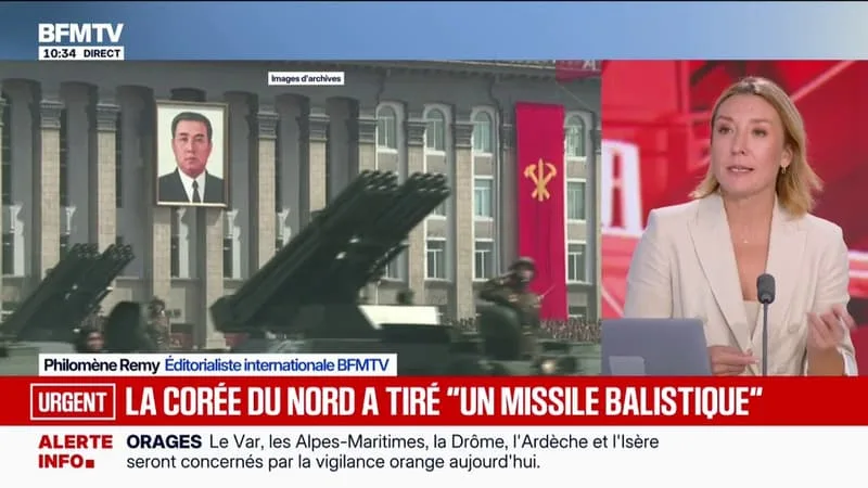 Un possible missile balistique tiré depuis la Corée du Nord