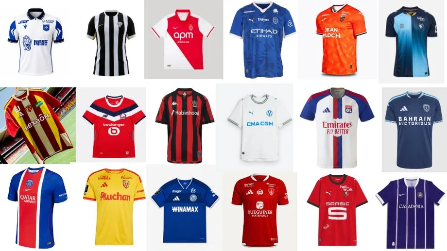 Votez pour le plus beau maillot de Ligue 1 pour la saison 2026-2027