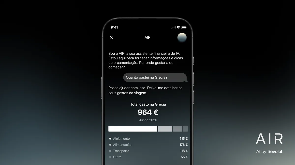 Revolut passa a disponibilizar assistente de IA aos clientes portugueses