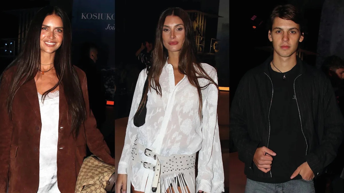 Cumbre de celebridades en el desfile de Kosiuko en Bafweek: de Zaira Nara a Lola Latorre y Benicio Gravier
