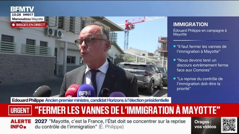 Mayotte: "Ici, l'immigration est un problème évident", assure Édouard Philippe
