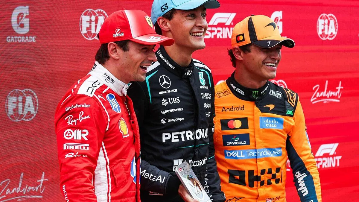George Russell vence corrida sprint nos Países Baixos: "Se houvesse mais uma volta..."
