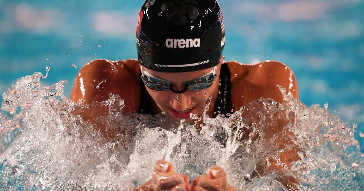 American Kate Douglass sets 50-meter freestyle world record at Pan Pacific