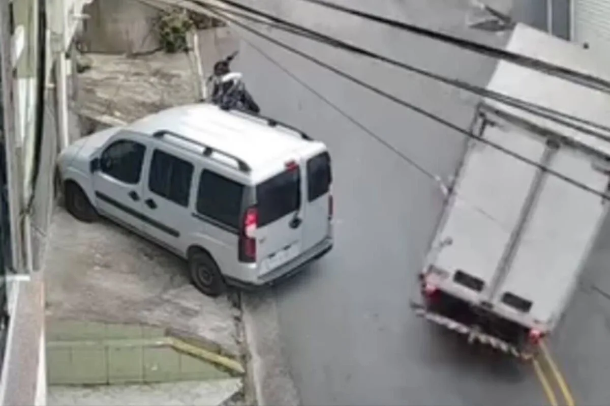 Ladeira abaixo: caminhão quase acerta ciclista ao perder o controle em SP