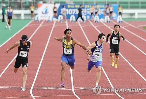 [전국체전] 육상 단거리 간판 조엘진, 남자일반부 100ｍ 2년 연속 우승