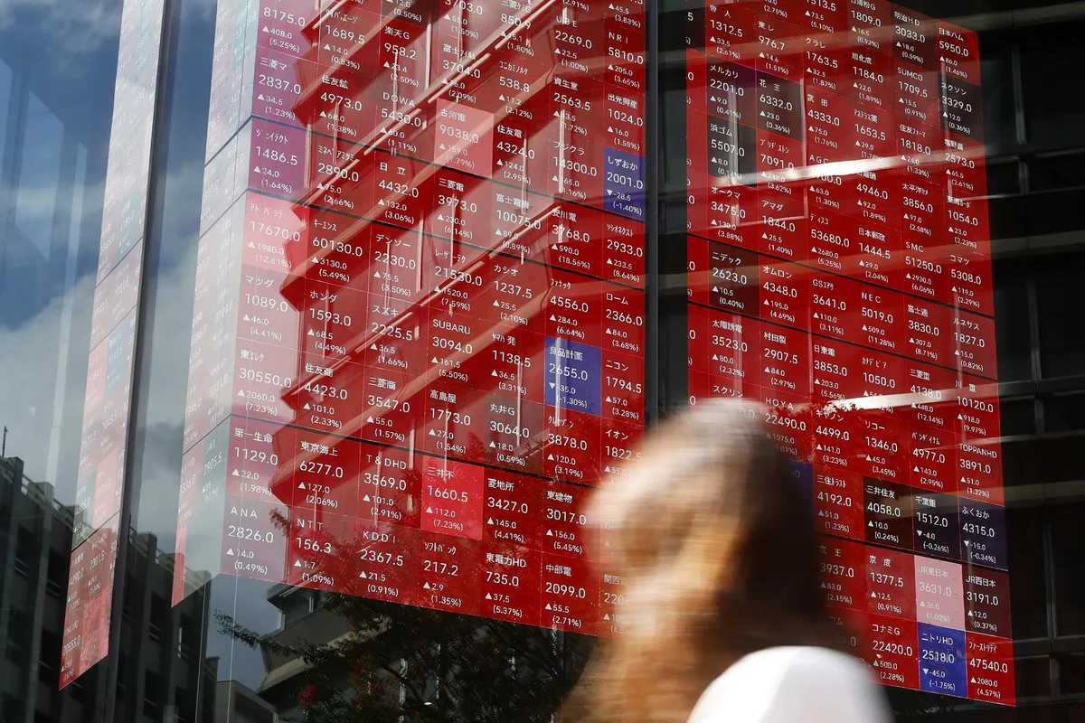 Asian shares slide, South Korea's Kospi down 5.2% as AI stocks fall
