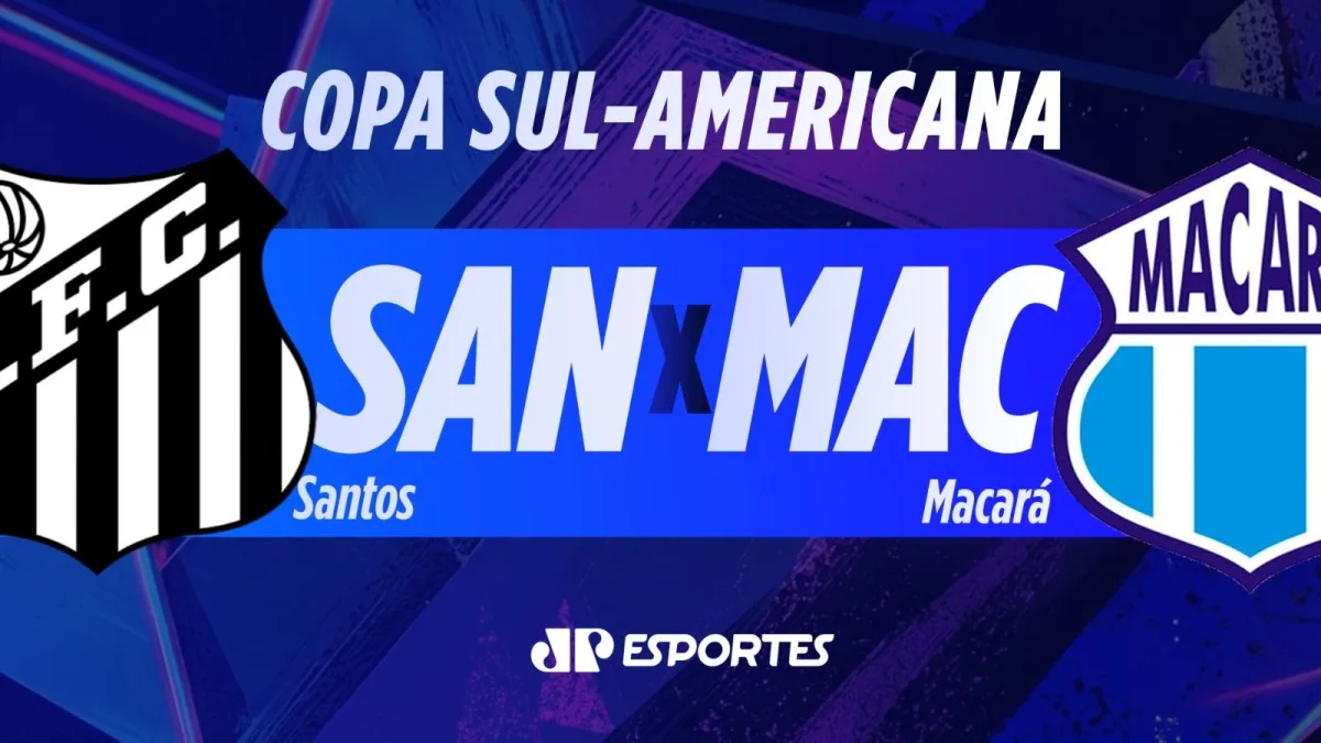 Santos x Macará: acompanhe ao vivo a transmissão da Jovem Pan