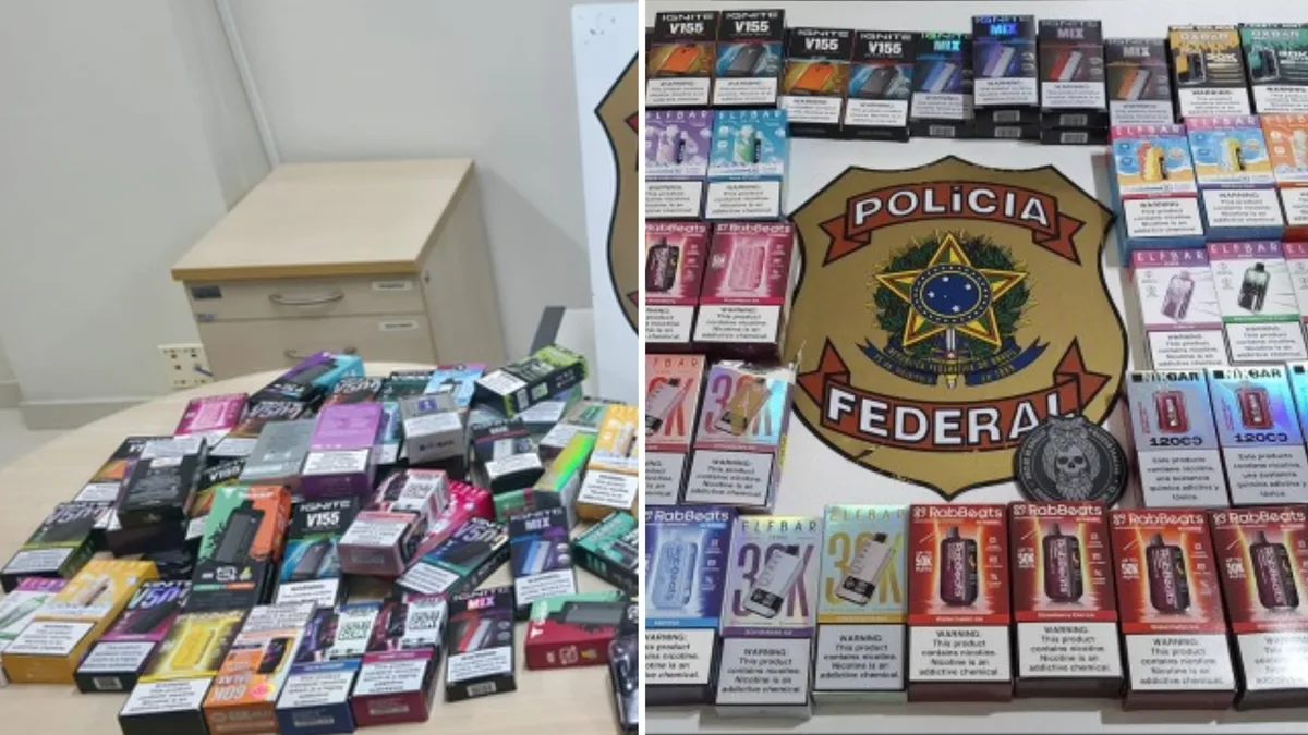 PF apreende cigarros eletrônicos enviados do Paraná para Cachoeiro
