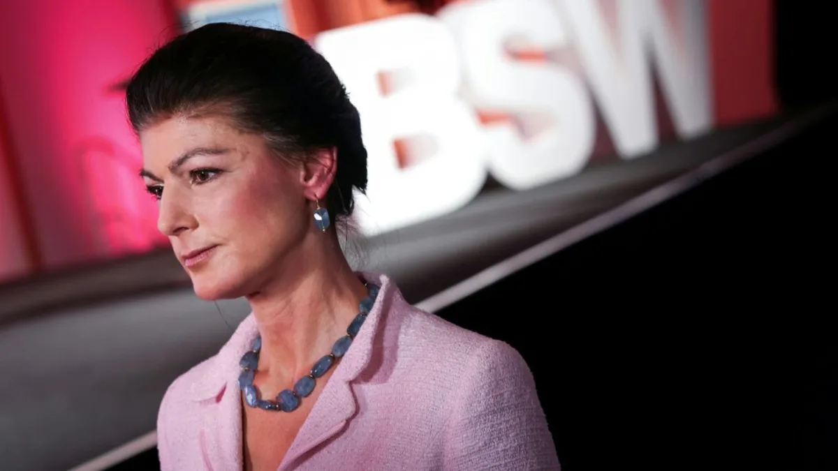 BSW-Gründerin Wagenknecht macht Brandmauer für AfD-Höhenflug mitverantwortlich
