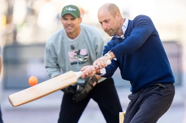 Prince William joins cricket stars for game at Palace but told his bowling 'needs work'