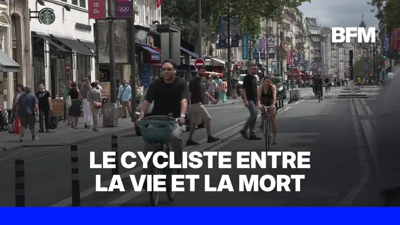 Un cycliste gravement blessé au couteau par un automobiliste après un différend routier à Paris
