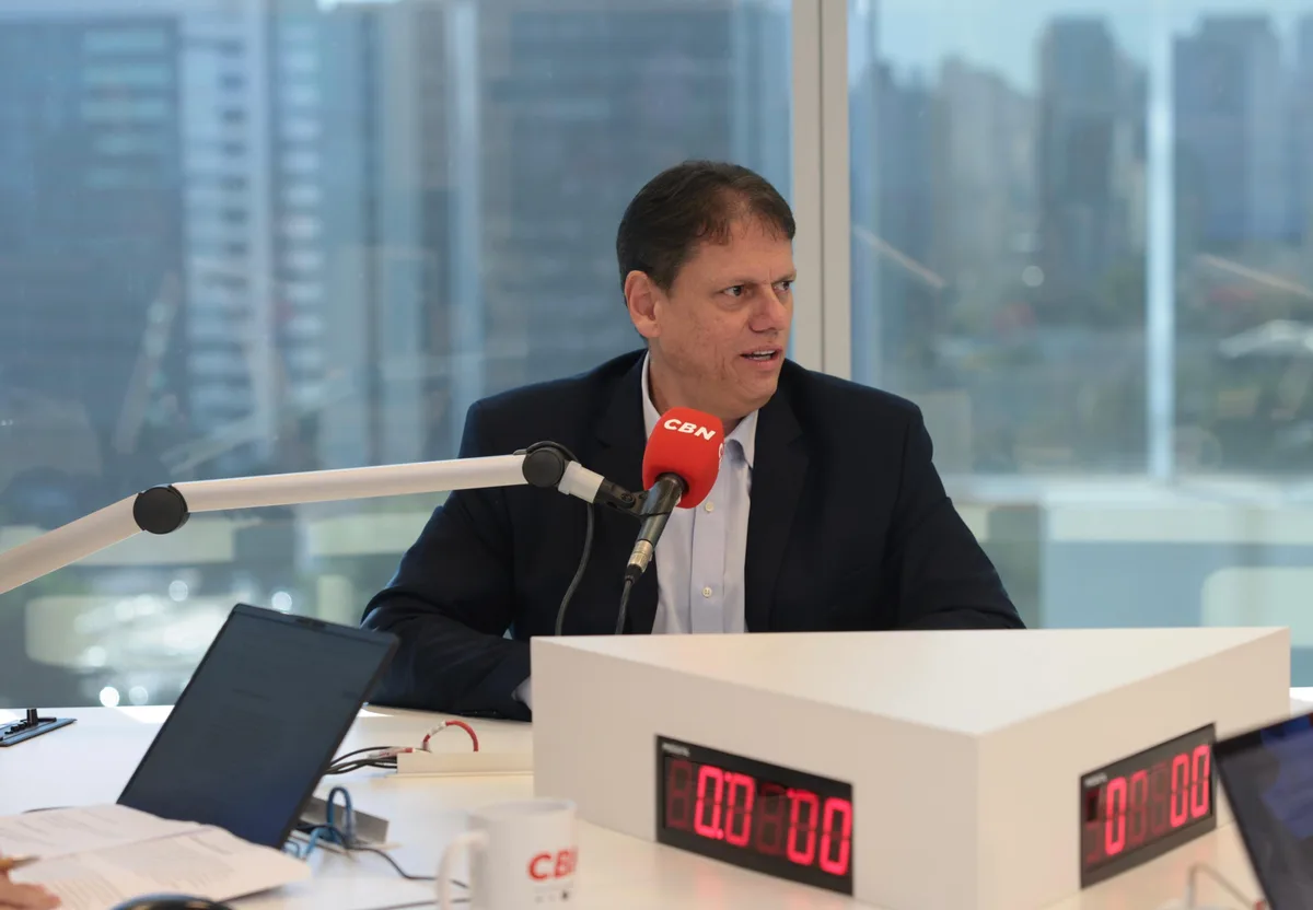 Em sabatina, Tarcísio diz que pretende retirar Linha 17-Ouro da Motiva e manter operação sob controle do Metrô