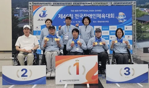 강릉시청 장애인사격부, 장애인체전 메달 8개…금빛 질주 예고