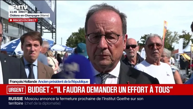 Budget: la censure ne serait pas "la bonne attitude" à adopter face au gouvernement, juge François Hollande