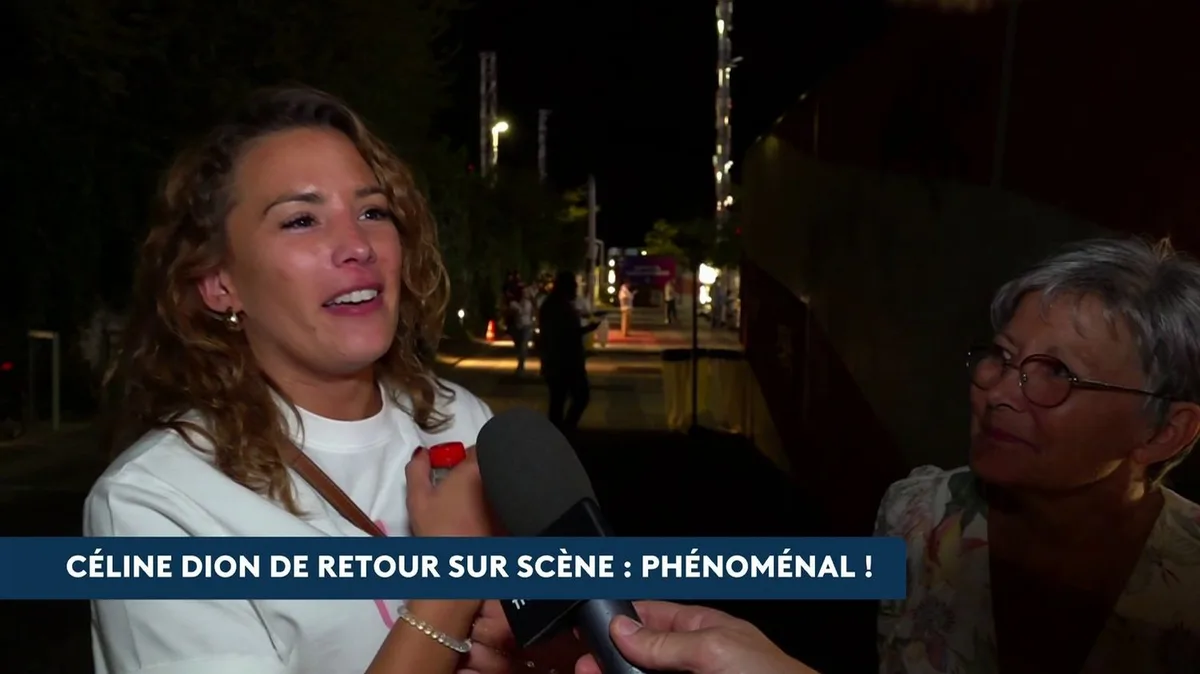 "Elle est top, elle va bien !" : les spectateurs subjugués à la sortie du premier concert de Céline Dion