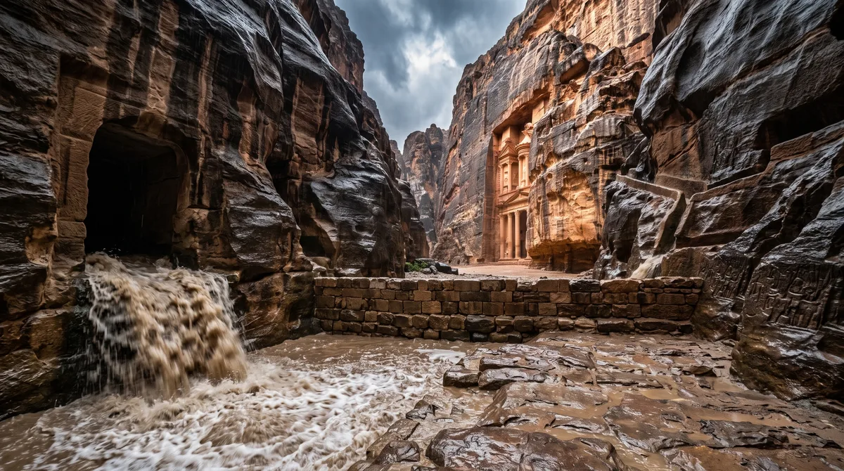 Uma cidade esculpida no deserto criou canais, túneis e barragens para sobreviver onde a chuva chegava de forma irregular