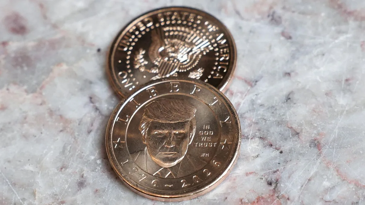 Zum 250. Jubiläum: Donald Trump verewigt sich auf Ein-Dollar-Münze