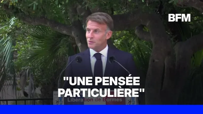 Emmanuel Macron rend hommage "aux quatre sapeurs-pompiers décédés depuis le début de la saison"
