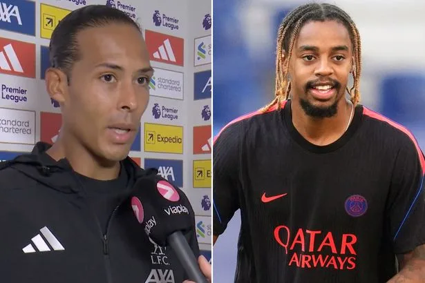 Virgil van Dijk gives verdict on Bradley Barcola transfer and warns Liverpool bosses