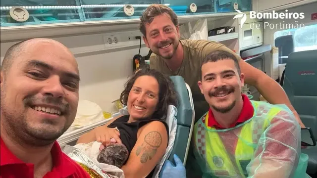 Bebé Elia não quis esperar e nasceu "assistido pela família" em Portimão
