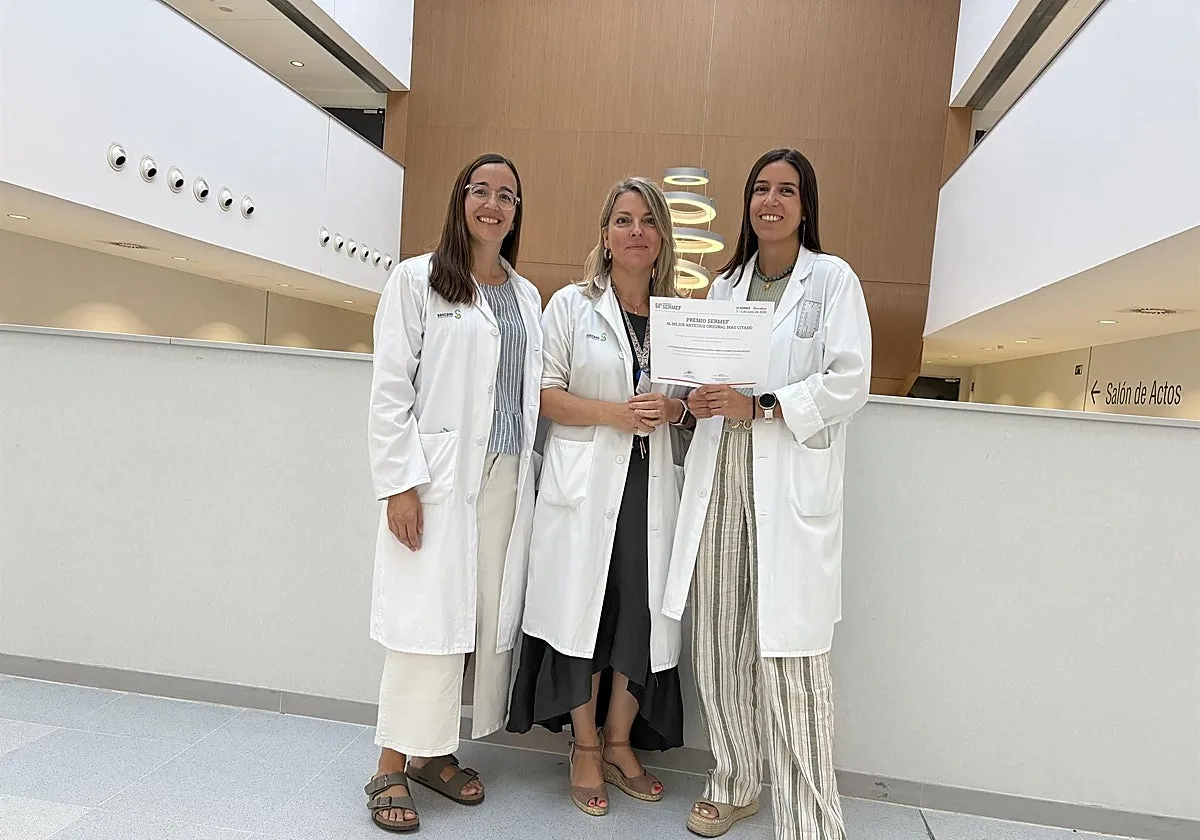 Doctoras del Hospital Universitario de Toledo reciben el premio al artículo más citado de la revista del Sermef