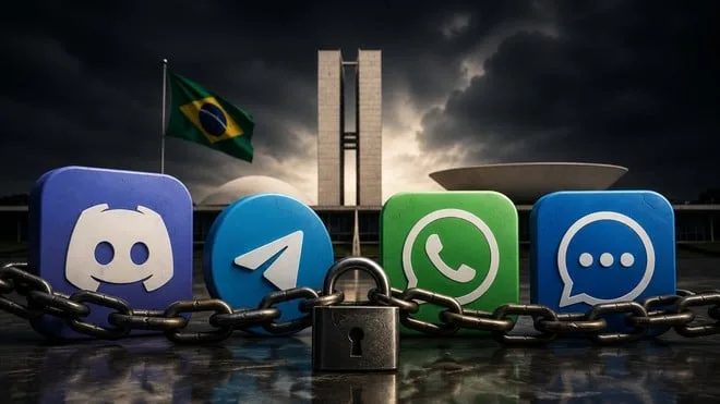 Depois do Discord, Telegram, WhatsApp e outras podem estar na mira do bloqueio do governo