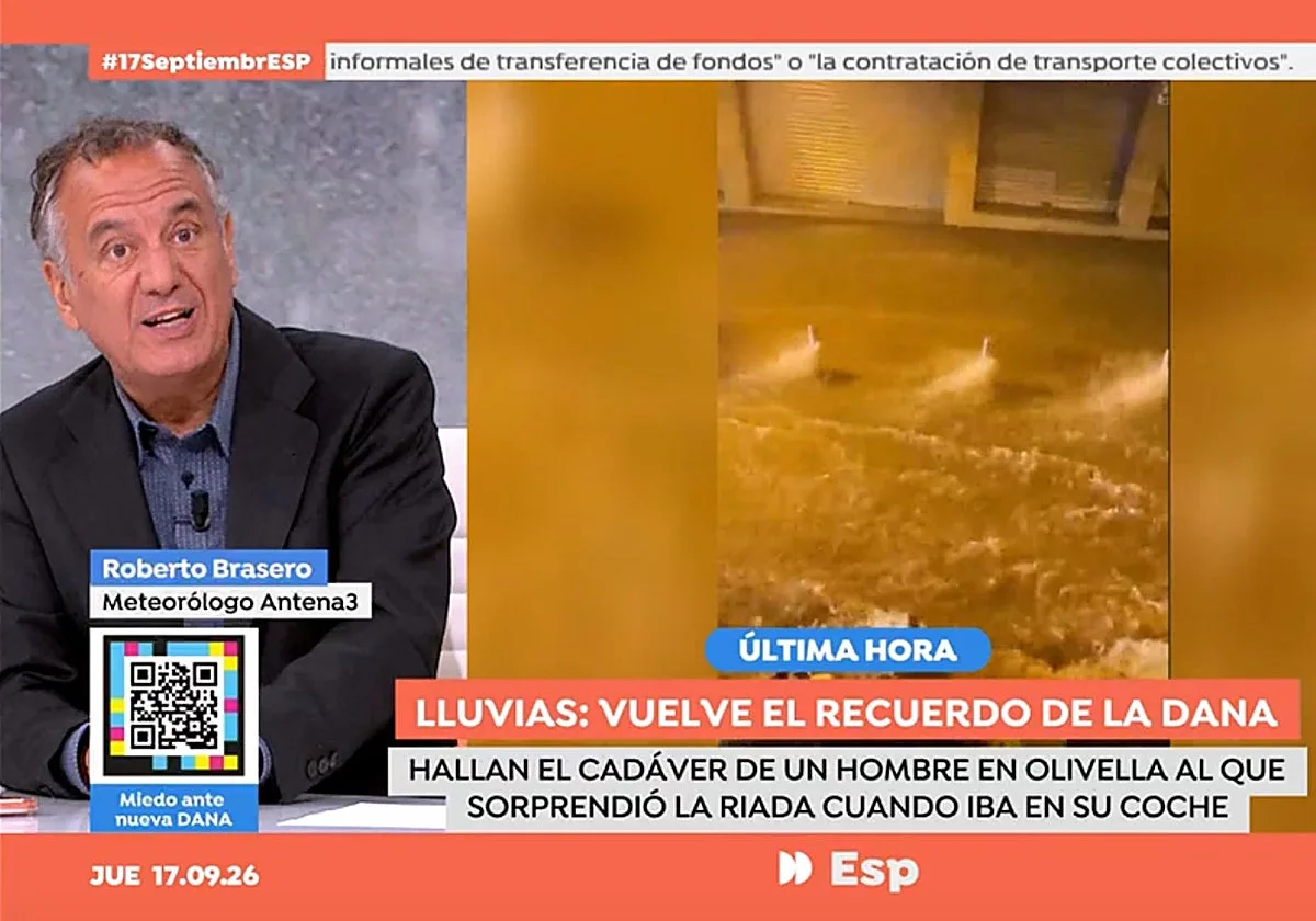 Roberto Brasero explica alto y claro el sistema Es-Alert y avisa tras las críticas: «Si tienes el móvil para que te suene la alerta, lo tienes para saber el pronóstico»