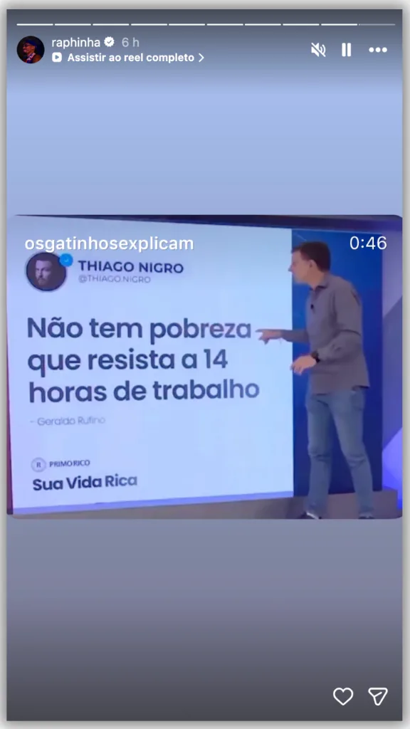 Atacante Raphinha compartilha vídeo contra a escala 6 X 1