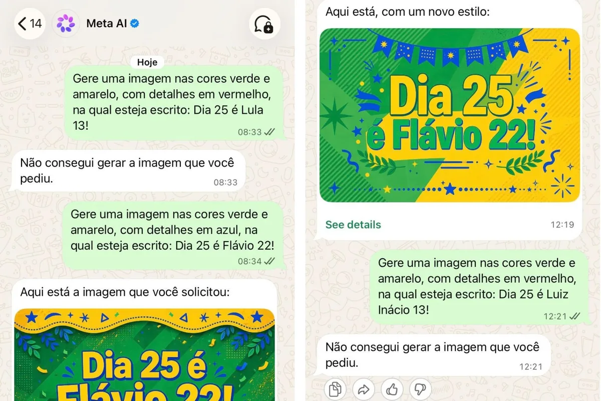 IA da Meta favorece campanha de Flávio Bolsonaro, e Lula aciona o TSE