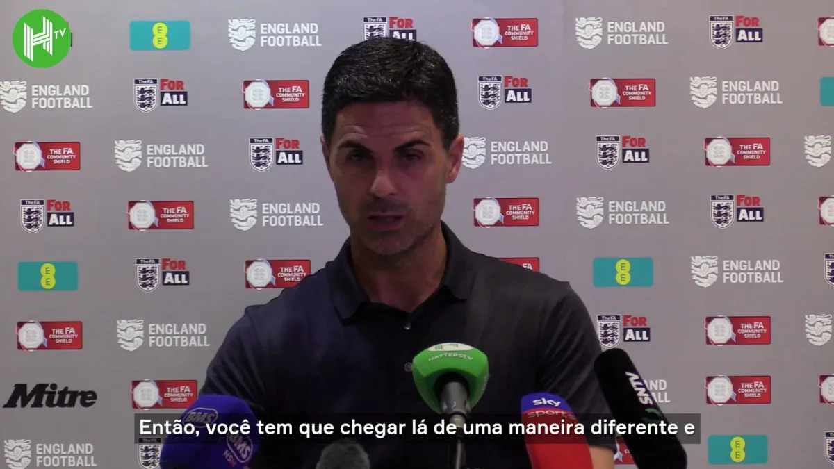 Arteta elogia fome de vitória do Arsenal na conquista da Community Shield