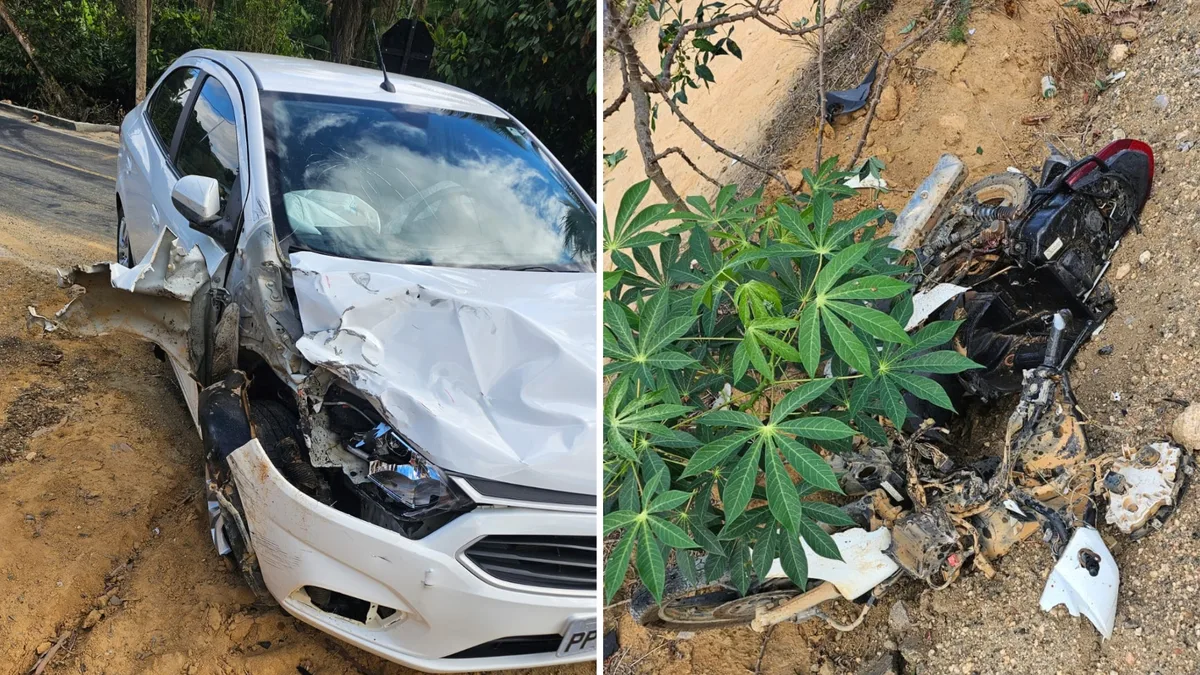 Motociclista de 24 anos morre em acidente com carro em São Gabriel da Palha