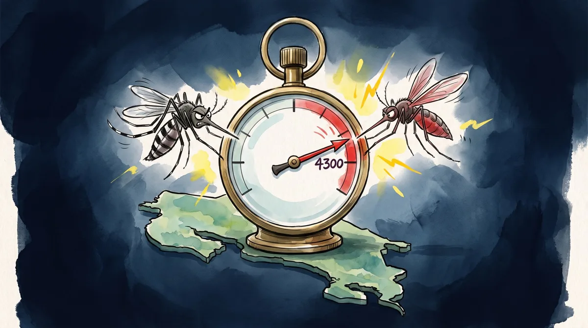 Los casos de dengue superan los 4,300 contagios y aumenta la transmisión de chikungunya en Costa Rica