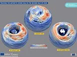The ozone hole has burst open: Analysis reveals how the opening over Antarctica has 'increased sharply' this month - and is set to get even bigger
