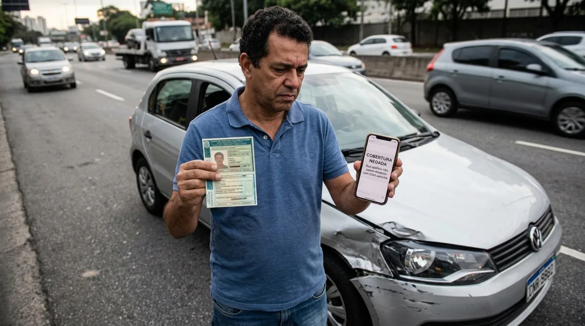 Homem faz seguro há 11 anos, sofre o primeiro sinistro e a CNH vencida há 40 dias derruba a cobertura