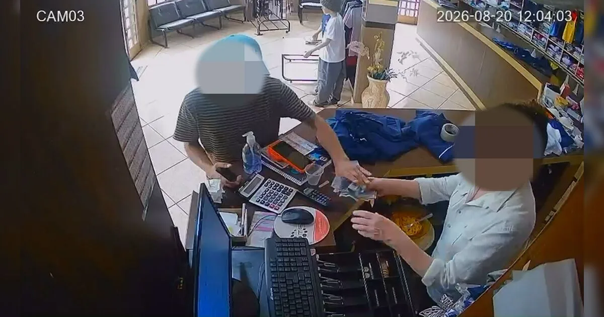 Homem diz estar armado e leva dinheiro de caixa de loja em Apucarana; veja o flagrante