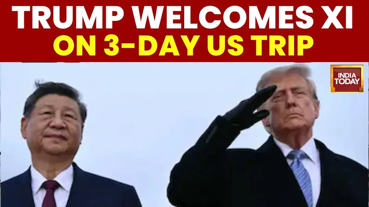 Chinese President Xi Jinping Lands in US, Welcomed by Donald Trump at Airport
