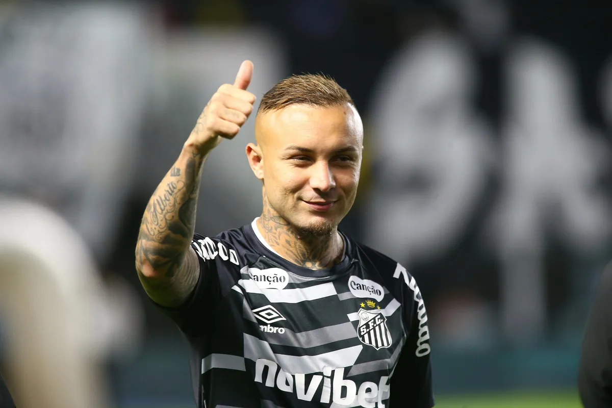 Everton Cebolinha comemora estreia com vitória no Santos: "Estou me sentindo em casa"