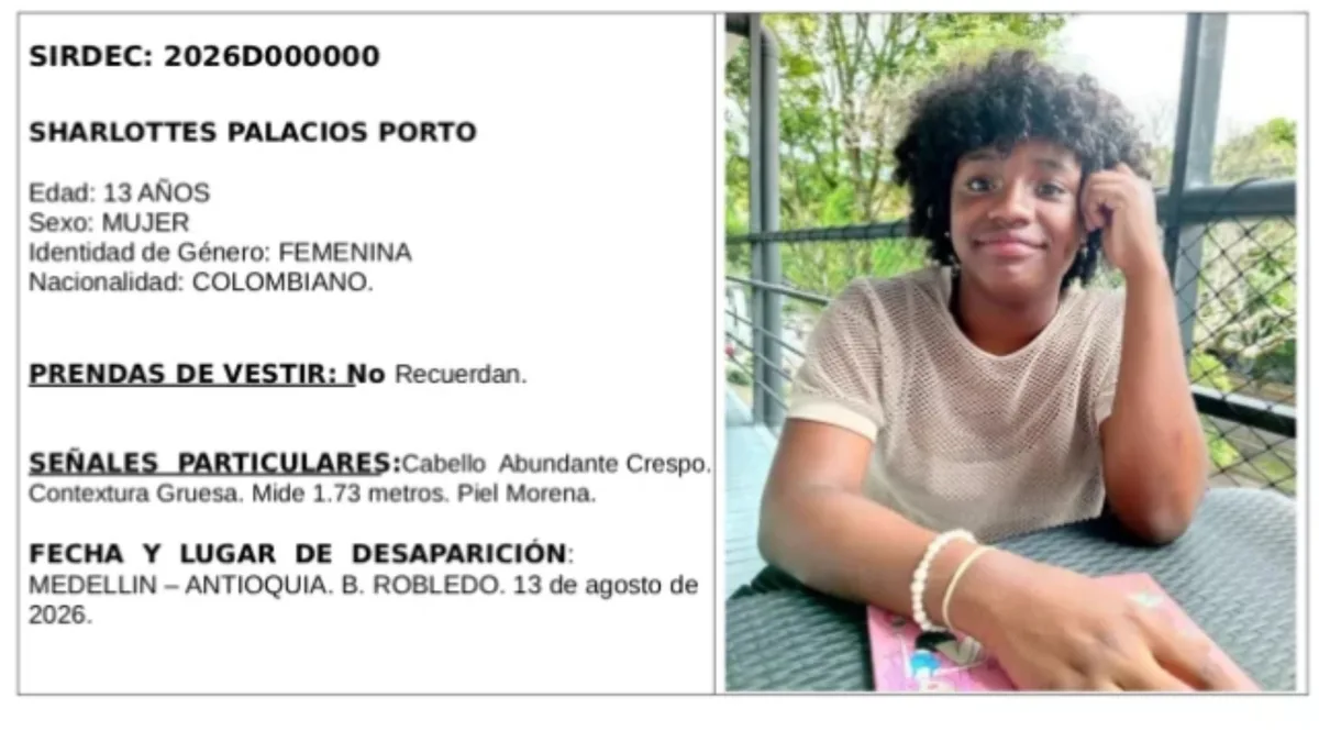 Menor que estaba en poder del Icbf desapareció el 10 de agosto en medio de terremoto en Medellín: madre denuncia que estaría en condición de calle ejerciendo la prostitución