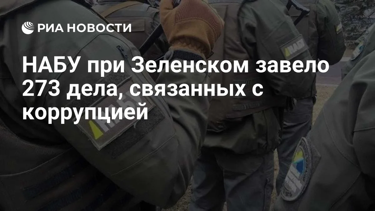 НАБУ при Зеленском завело 273 дела, связанных с коррупцией