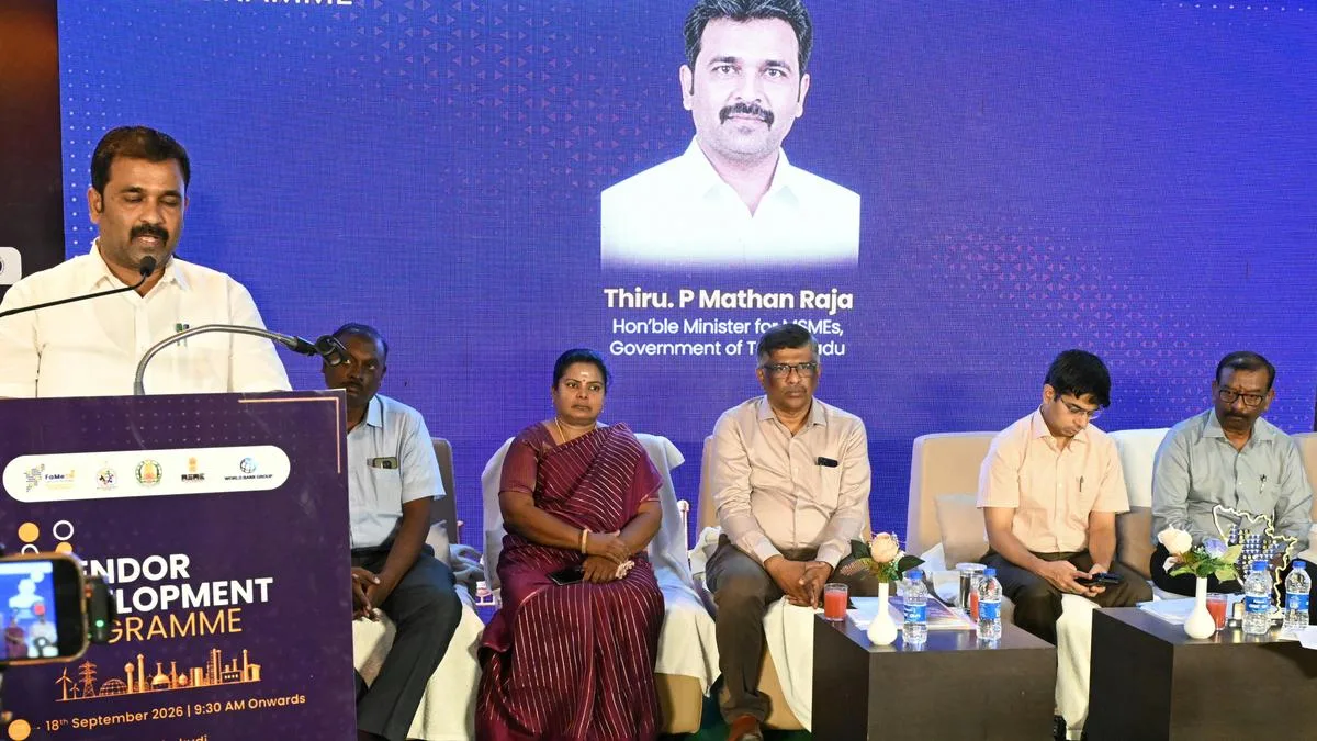 Over 3,670 MSMEs have benefited from vendor development programmes held so far, Minister Mathan Raja