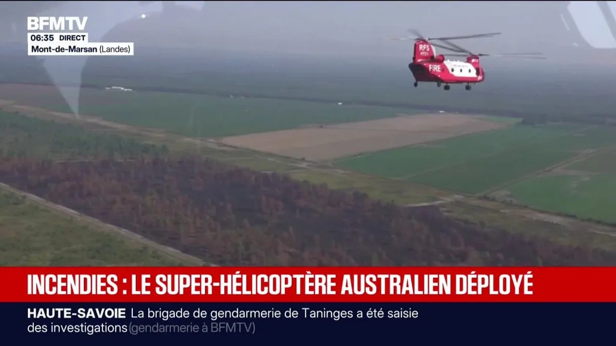 Incendie: pourquoi un super hélicoptère australien a-t-il été utilisé pour combattre le feu dans les Landes?