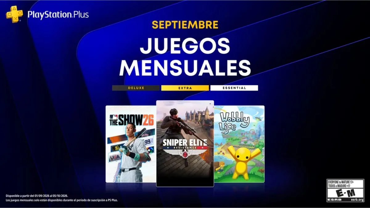 PlayStation Plus confirma juegos gratis para septiembre de 2026: lista completa