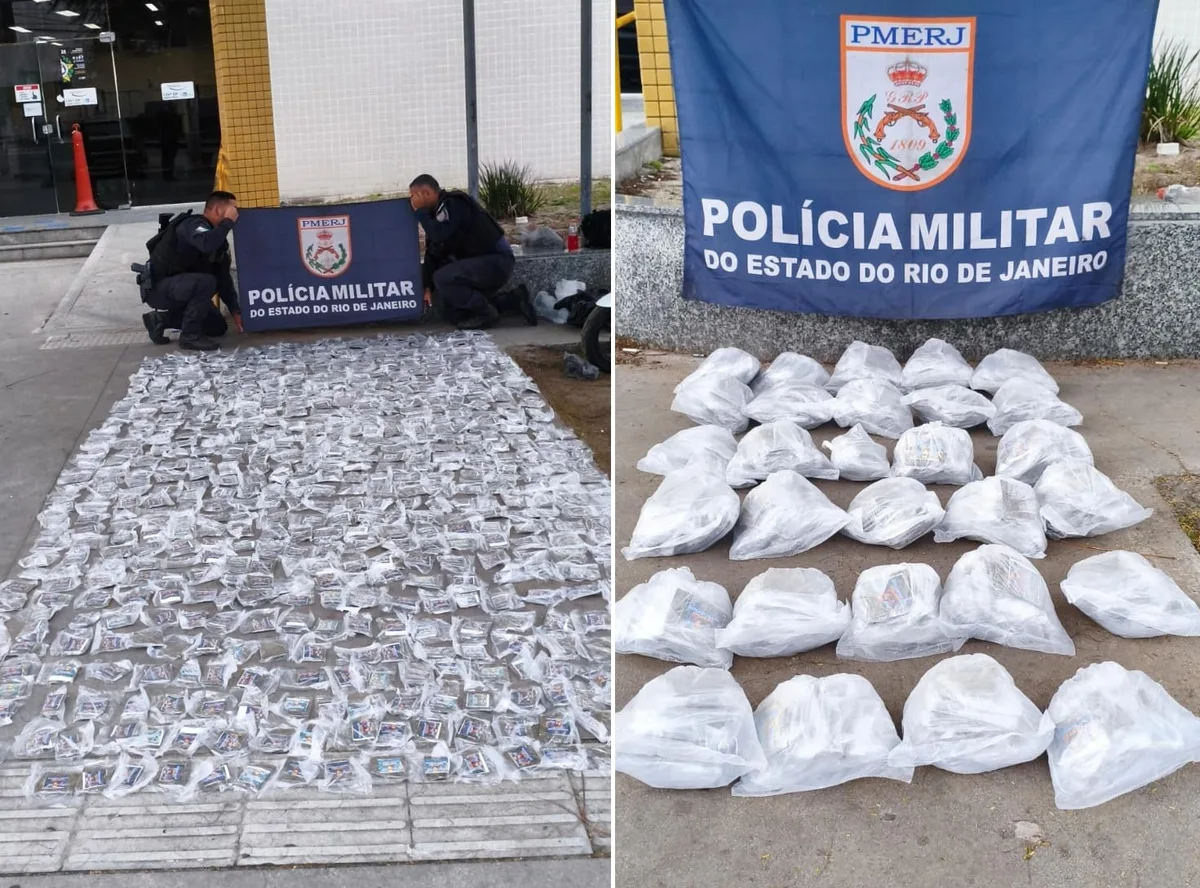 PM apreende 667 porções de maconha após tiros e fuga em Cabo Frio; um menor foi apreendido
