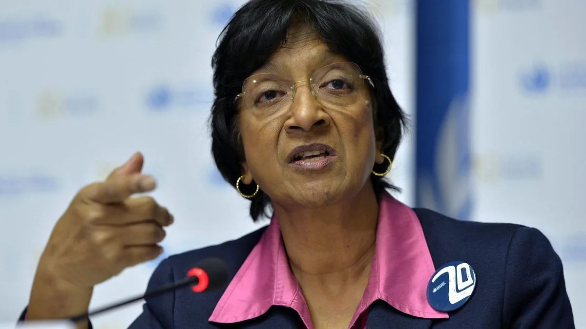 La jurista sudafricana Navanethem Pillay, Nobel de la Paz 2026, en un 'premio' a la Justicia Internacional