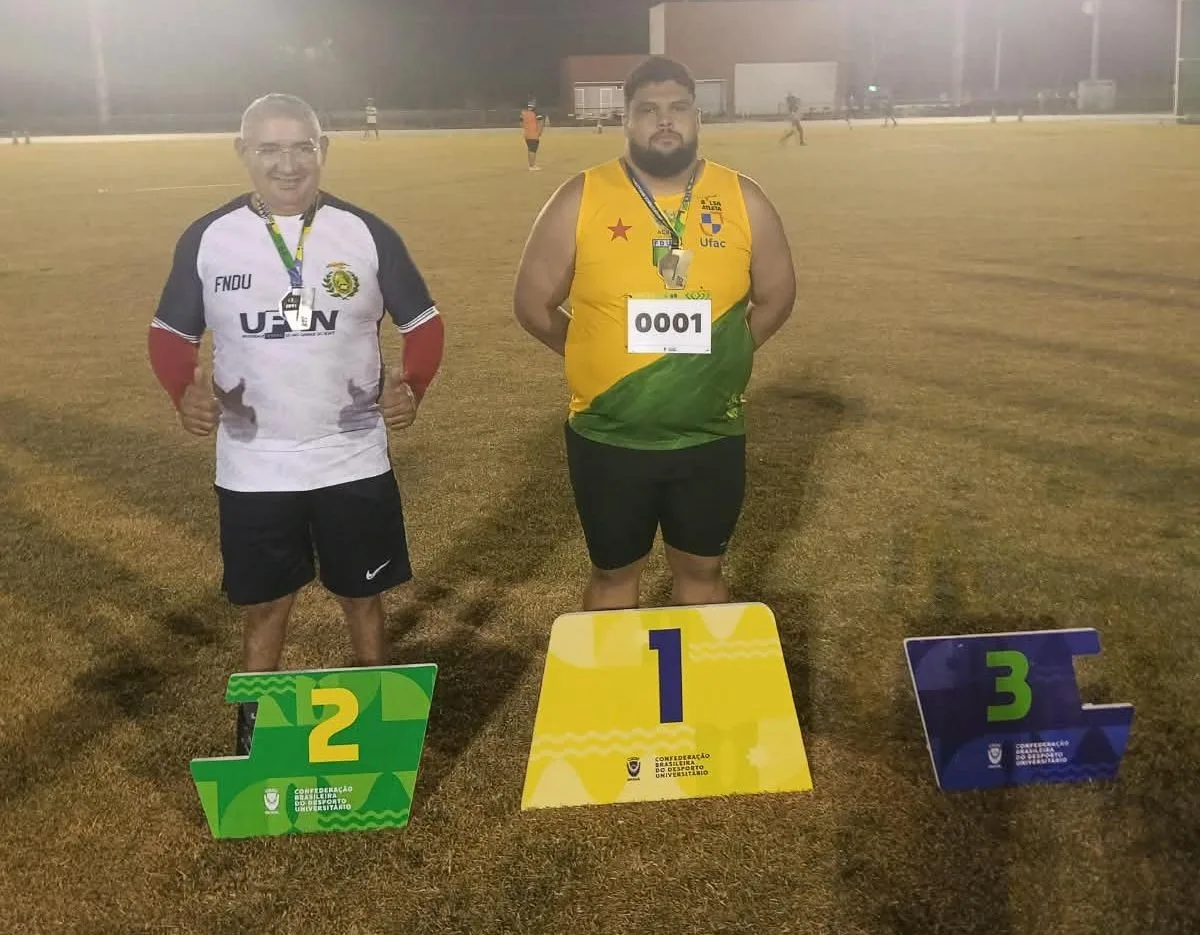 Paratleta acreano conquista ouro no lançamento de disco nos JUBs, em Goiânia