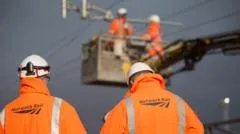 Rail disruption after overhead line fault