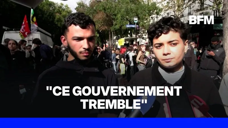 Mobilisation du 17 octobre: la prise de parole des syndicats lycéens et étudiants