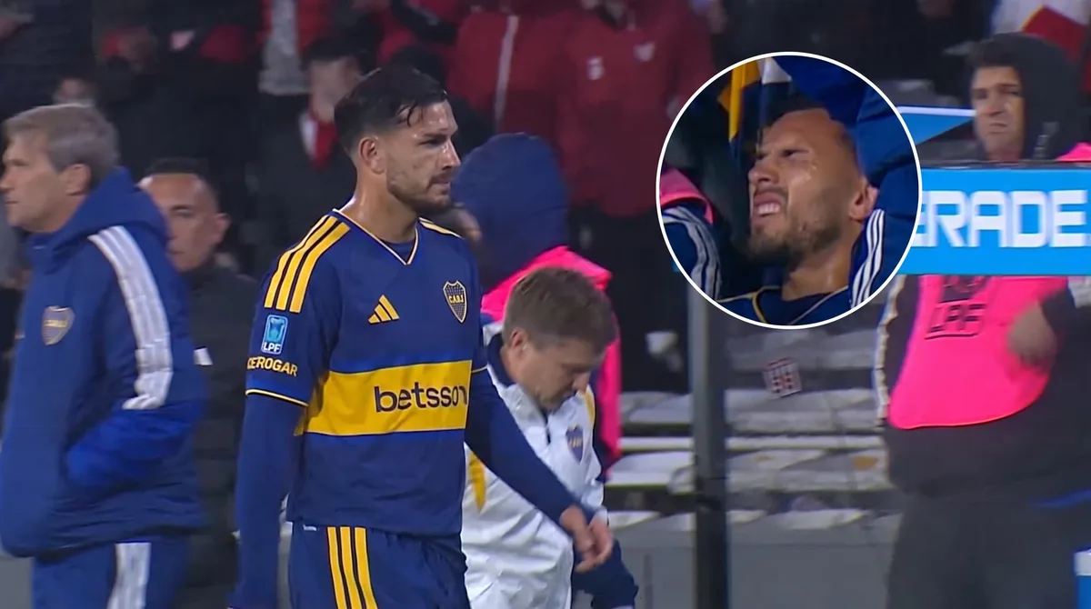 Leandro Paredes salió por una molestia muscular ante Instituto y encendió las alarmas en Boca Juniors: el gesto de dolor